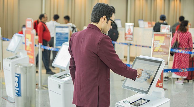 Self check-in kiosk