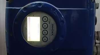 Digital smart water meter device close-up